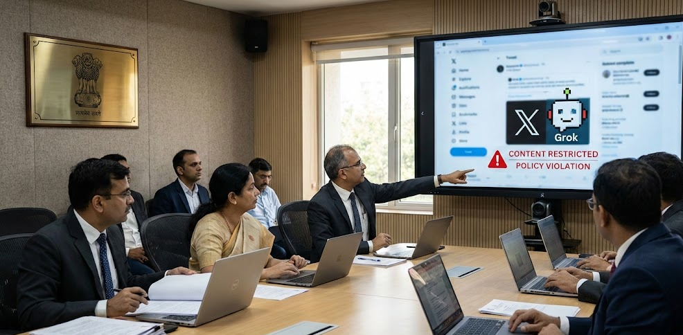 India Orders X to Restrict Obscene Content Generation on Grok AI
